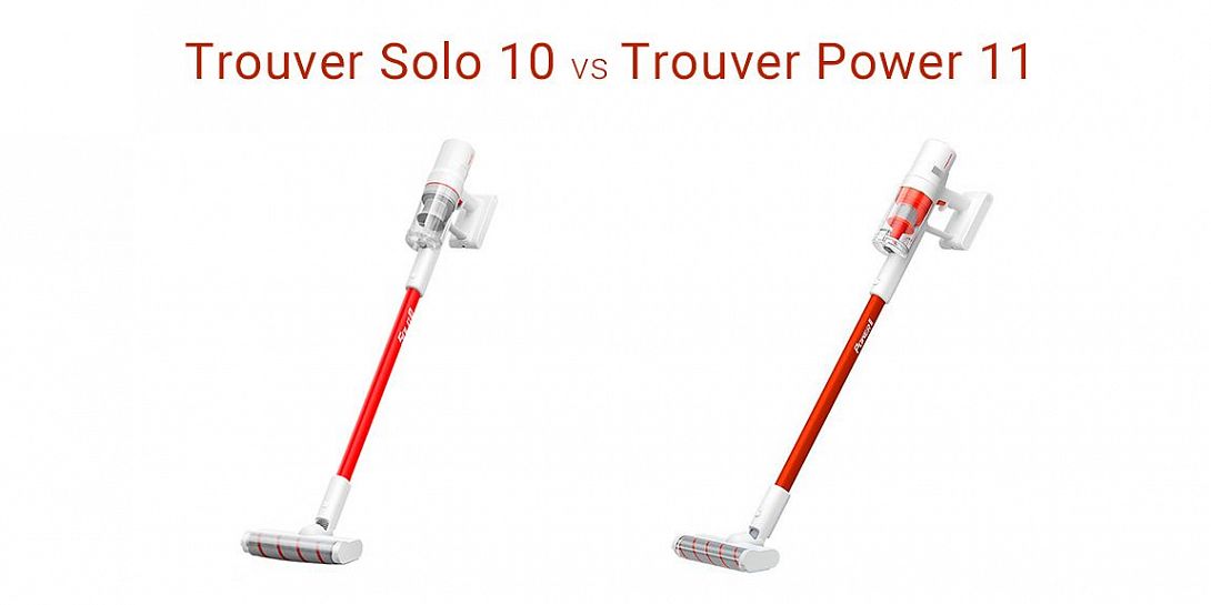 Сравнение пылесосов Xiaomi Trouver Solo 10 и Xiaomi Trouver Power 11