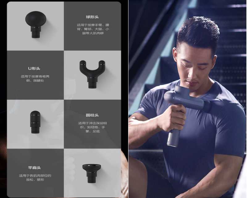 Массажный пистолет Xiaomi YUNMAI Muscle Massage Fascia Gun